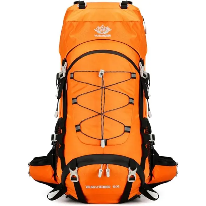 Prowalk-TEC 3 Mochila senderismo y trekking 60 litros impermeable, unisex, ideal para rutas, excursiones, montañismo y cualquier actividad al aire libre, ligera, de fácil ajuste, a elegir entre los colores Negro, Turquesa, Naranja y Verde Olivo. - 1