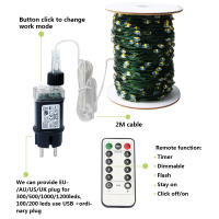 Luces De Cadena De Hadas 1000/500LED Para Decoración De Navidad Exterior Impermeables Con Control Remoto Para Árbol Calle Boda Fiesta - details 18
