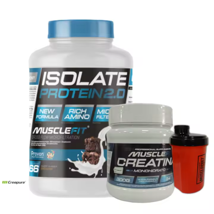 Pack Isolate 2kg + Creapure 300g + Shaker (regalo) - MuscleFit│MUSCLECULT│ - 1
