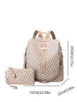 Set De 2 Bolsos Para Mujer Impermeable Con Hombros Doble Cruzado Bolso De Mano Y Mochila Viaje Feminino Material PVC Con Lining De Poliéster - details 12