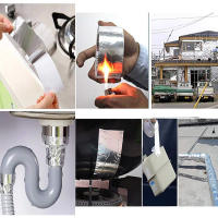 Cinta Adhesiva De Aluminio Profesional Para Aire Acondicionado Refrigerador Y Freezer Isolación Y Reparaciones Patching - details 5