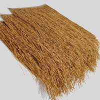 Panel De Techo De Palma Simulada Para Decoración De Jardín Y Paisaje Material De Paja Inflamable Resistente a La Quema Tapete De Techo DIY Para El Hogar - details 8
