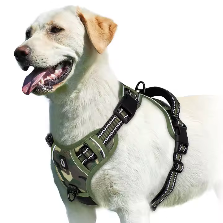 Cojín Ajustable Y No Deslizante Para Perro Harnés De Cuello With Manija De Control Fácil Para Adultos Todas Las Estaciones - 1