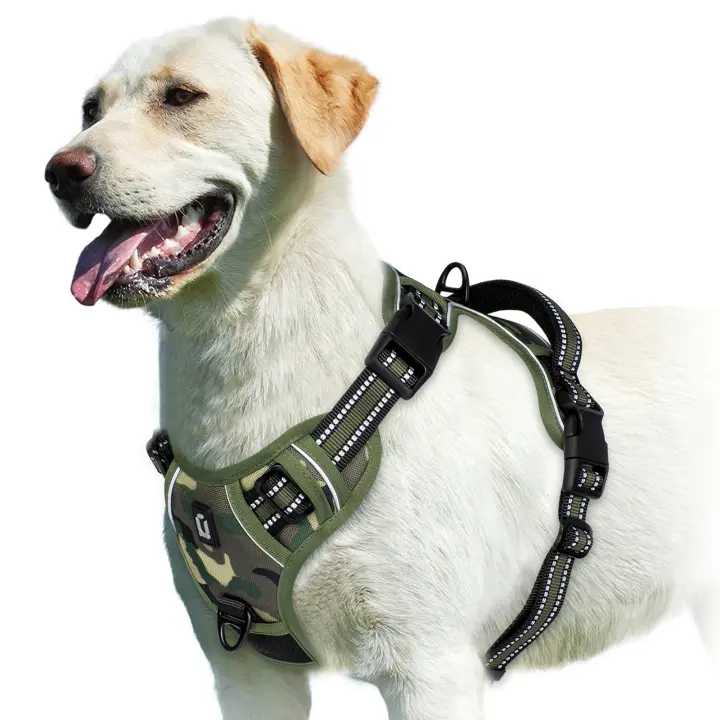 Cojín Ajustable Y No Deslizante Para Perro Harnés De Cuello With Manija De Control Fácil Para Adultos Todas Las Estaciones - 1
