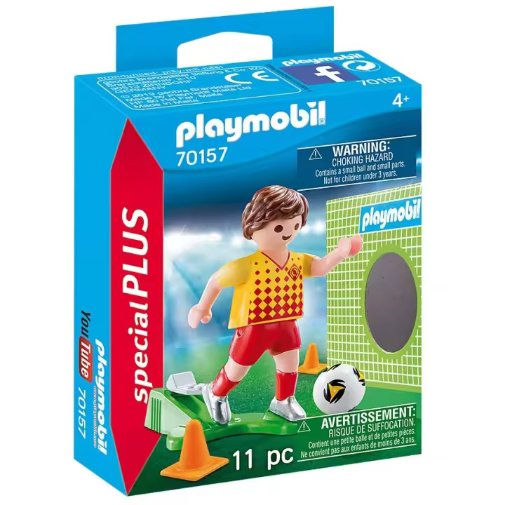 PLAYMOBIL JUGADOR DE FÚTBOL, 70157 TIENDA CON LICENCIA OFICIAL - 1