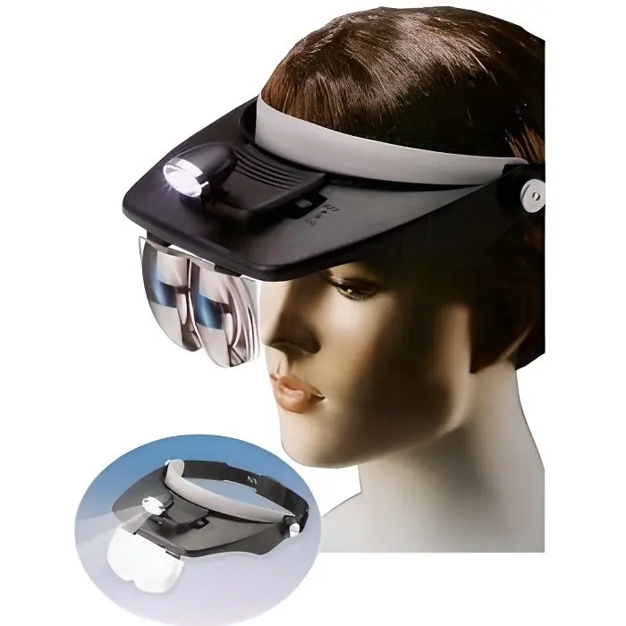 Auriculares con lámpara ajustable LED + 4 Lentis - 1