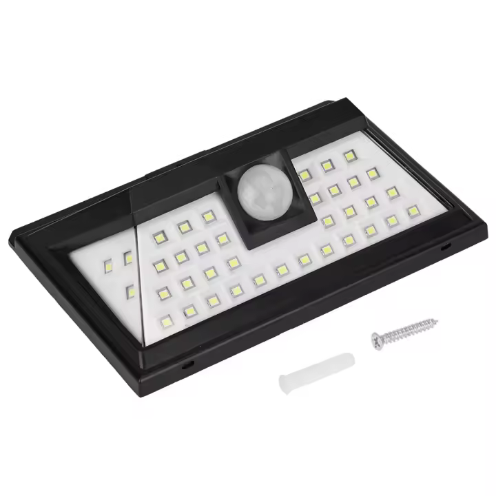 Lámpara solar impermeable para exteriores con sensor de movimiento de 40 LED para jardín, patio y patio - 1