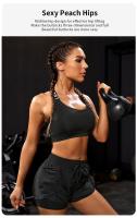 Shorts Deportivos Elásticos Para Mujer Con Bolsillos Yoga Leggings Falsos Para Correr Y Entrenar Talla Verdadera - details 3