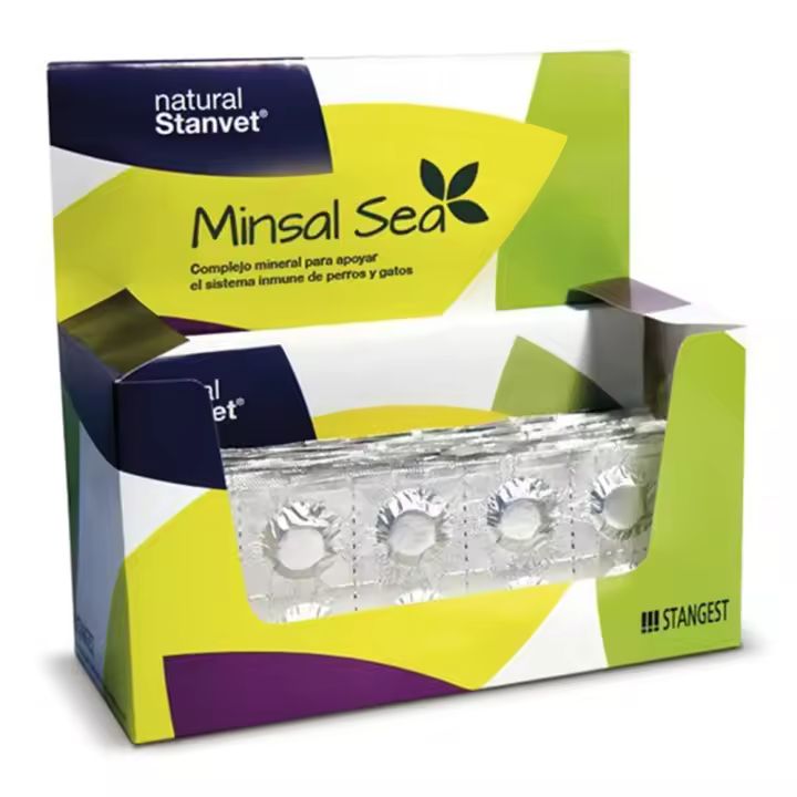 Minsal Sea 96 comprimidos suplemento para el sistema inmunitario de perros y gatos Stangest - 1