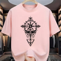 Camiseta De Verano Para Hombre Estilo Casual Vintage Con Estampado Vikingo Manga Corta Top Ligero Para Primavera Y Verano - details 6