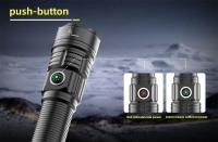Linterna Táctica LED Potente Recargable USB Torcha Luz De Larga Distancia Impermeable Para Camping Y Emergencias Con Modo Alto Y Bajo - details 8