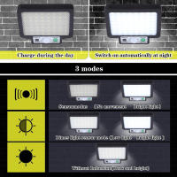 LED Luz Solar Exterior 1000LM 3 Modes Focos LED Exterior Solares con Sensor de Movimiento IP65 Impermeable Split Lampara Solar Exterior con Cable de  para Jardin Garaje Camino - details 2