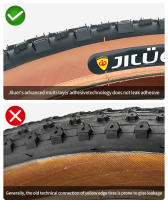 Pneumático Plegable TANKE MTB JILUER Para Bicicleta De Carretera Y Terreno Negro/Amarillo 60TPI Tamaños Variados 26×2.25/27.5×2.1/2.2/29×2.2/700×25C/20×1.35 - details 6