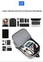 Mochila Impermeable Para Hombre Con USB Mochila De 15.6 Pulgadas Para Laptop Estilo Clásico Material Nylon Capacidad 20-35 Litros - details 7