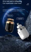 Afeitadora Eléctrica Portátil Para Viajes Recargable Apto Para Hombres Cabello Y Nariz Lavable Regalo De Cumpleaños Para Novio - details 13