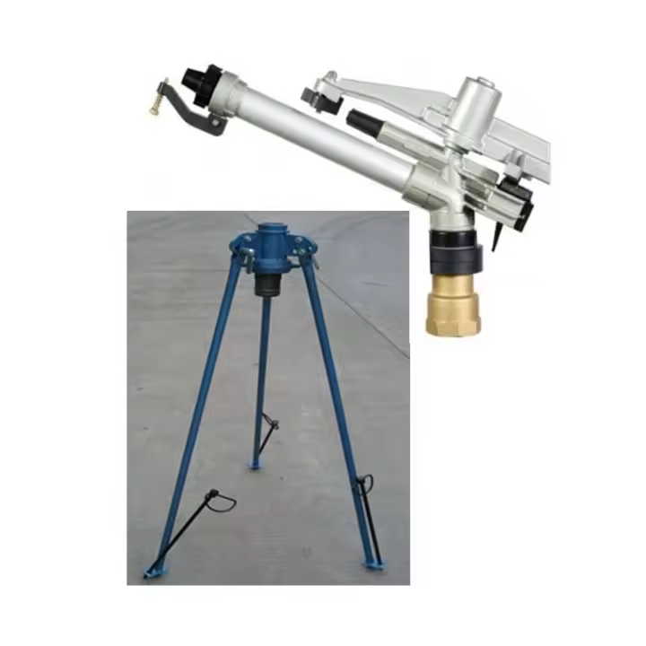 Suinga Pack Cañón de Riego Duplex Circular 360º + Tripode 2" - Alcance 43m - 1