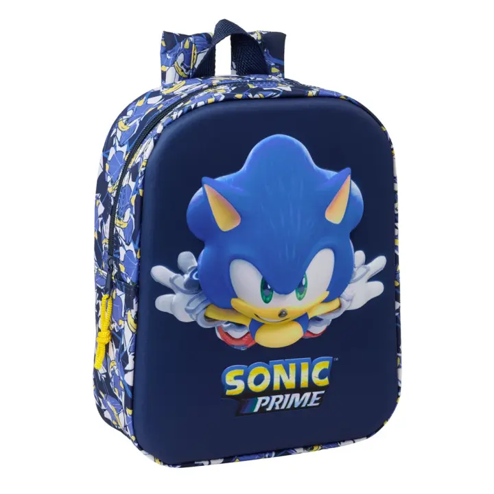 Mochila Guarderia 3D Sonic "City" 22x27x10 Cm (Safta 612595011) - 1