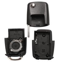 Carcasa De Llave De Coche Jingyuqin Con 2/3/4 Botones Para VW Volkswagen Polo Golf MK6 Tiguan Touareg 202AD 202Q Flip R/C ABS + Metal - details 8