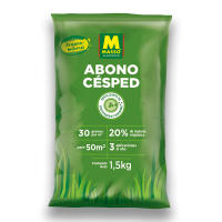 Abono Césped PROFESIONAL de Altísima Eficacia para el crecimiento de tu Cesped, Resistencia y Reverdecimiento |  Verde intenso garantizado | 1,5 KG para 50 m2 con 20% materia orgánica y mineral | Duración 4 meses | Nexum+Market - details 0
