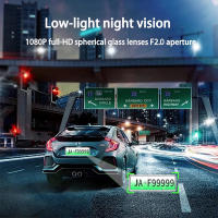 Cámara De Coche 1080P Con Pantalla Táctil Y Cámara Trasera Para Vehículo Visión Nocturna Grabadora De Video DVR Dual Para Carro - details 4