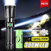 Linterna Táctica LED Recargable De Potencia Máxima 1000000LM Con Lente Zoom Ajustable 800W Luz De 3000m Para Caza Pesca Y Emergencias - details 17