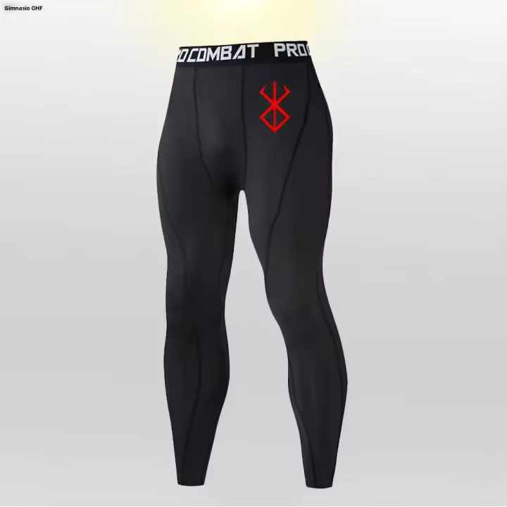 Pantalones De Compresión Para Correr Anime Berserk Para Hombre Tights De Ejercicio Al Gym Rápidos Para Secado Leggings De Bodybuilding - 1