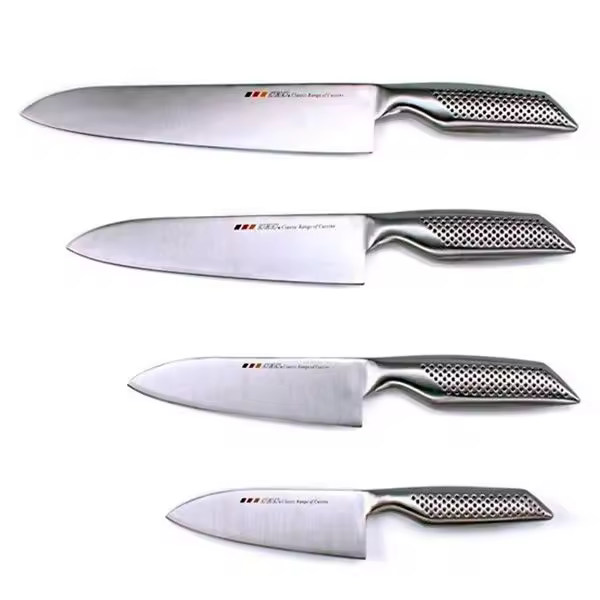 Crc Set de 4 Cuchillos de Cocinero Profesional Holstein | Forjado en una Pieza | Acero Inoxidable - 1