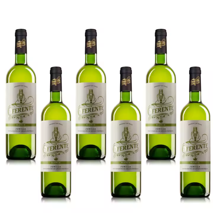 OFERENTE - Vino Blanco Bodegas Santiago Apostol - Vino Blanco D.O Jumilla - Caja de Vino Blanco - Vino Blanco Premium - Pack de Vinos Blanco - Vino Blanco de Calidad - 6 Unidades de 750 ml - 1