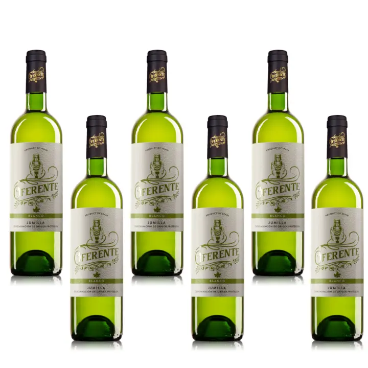 OFERENTE - Vino Blanco Bodegas Santiago Apostol - Vino Blanco D.O Jumilla - Caja de Vino Blanco - Vino Blanco Premium - Pack de Vinos Blanco - Vino Blanco de Calidad - 6 Unidades de 750 ml - 1