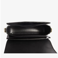 Bolso De Hombro Para Mujer En Cuero PU Moda Bolso Cruzado Vintage Bolsa De Mancuerna Cuadrada Satchel Negro Estilo Fashion - details 11
