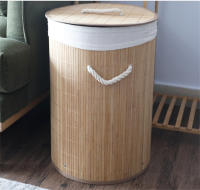 Cesto para la ropa sucia BAMBU , con tapa,  plegable, para lavandería, dormitorio y baño,Colada Cube compartimented Plegable Laundry with Asa de Cuerda Cesta de Almacenamiento Organizador Cubierta Bolsa - details 4