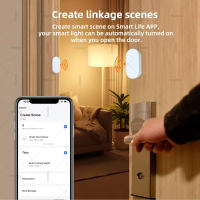 Sensor De Puerta Y Ventana Zigbee 2 En 1 Con Sensor De Luz Y Vibración Seguridad Doméstica Alarme Detector De Puerta Compatible Con Home Assistant Z2M - details 8