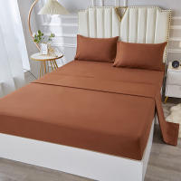 Juego De Sábanas 3/4pcs Impermeable Y Transpirable Para Dormitorio 1 Sábana Plana 1 Funda De Sábana 2 Fundas De Almohada Poliéster/Celulosa 300TC 90gsm - details 0