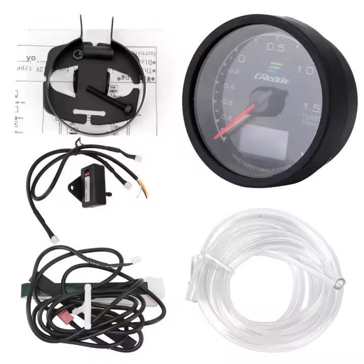 Medidor De Presión De Turbo LCD Digital Para Coche Con Pantalla De 7 Colores Medidor De Voltaje De Carreras Material ABS Plástico - 1
