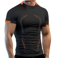 Camiseta De Entrenamiento Para Hombre Verano Transpirable Y Rápida De Secado Para Gimnasio Correr Y Jogging Tops De Fitness - details 8