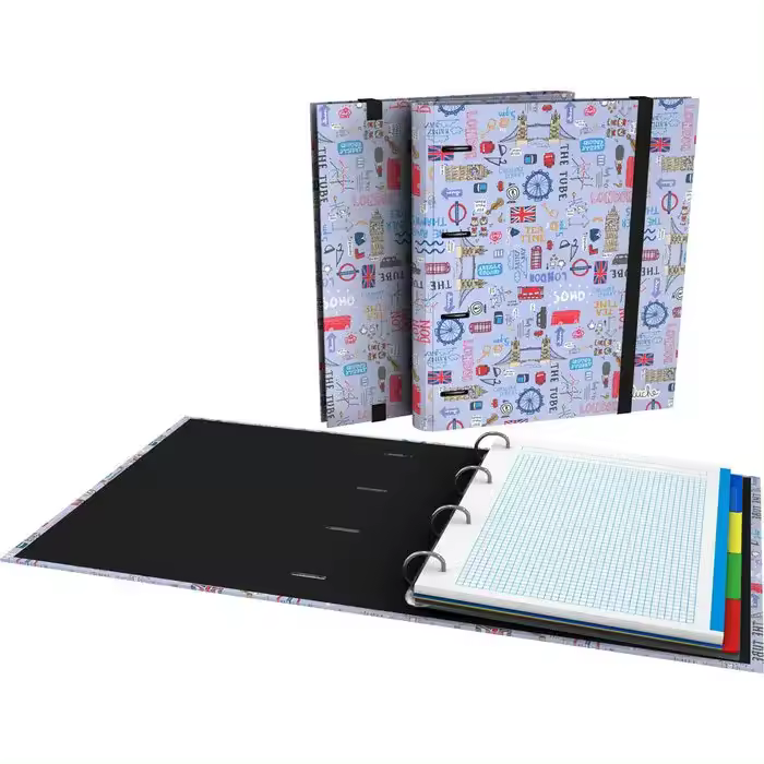 Grafoplas Carpeblock A4 GP Laurie Brochard Londres - Cuaderno 4 Anillas Mixtas 35mm - 1