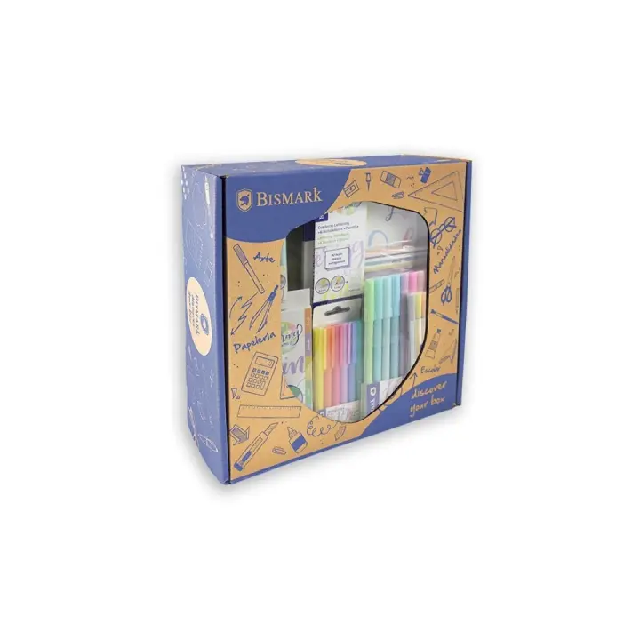 Bismark Set Lettering Pastel con Cuaderno y Rotuladores - 1