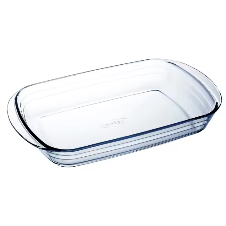 Ocuisine Fuente Rectangular Vidrio 32x20cm 1,9L - Resistente a Rayaduras - 1