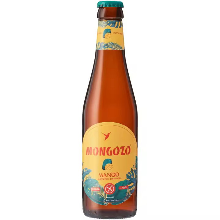 6 uds x Mongozo Mango 33Cl cerveza Belga con mango - 1
