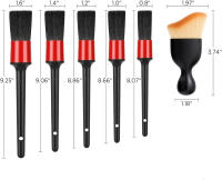 Kit De 6 Brochas De Limpieza Para Automóvil Set De Cepillos Para Detalles Internos Del Coche Ventanas Rines Y Accesorios - details 6