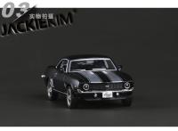 Modelo De Coche De Metal Chevelle USA 1969 Camaro SS Vintage En Color Mate Negro a Escala 1:36 Regalo Para Coleccionistas Y Niños - details 2