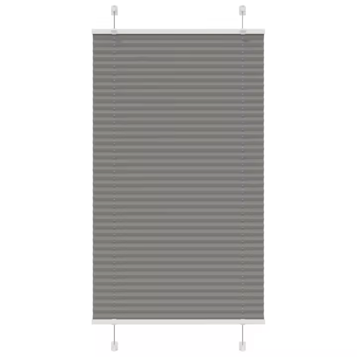 Estor Plisado Antracita 80x100 cm Tela Ancho 79,4 cm Poliéster - 1