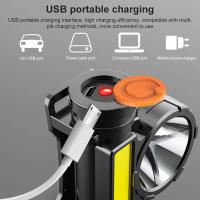 Linterna Frontal LED Potente Recargable USB Impermeable Para Acampar Pesca Y Mineraleslampara De Corbata Para Excursionismo Ciclismo Y Montañismo - details 21