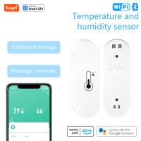 Sensor De Temperatura Y Humedad WiFi Tuya Sensor De Humedad Interior Batería Recargable Monitoreo Por APP Compatible Con Alexa Y Google Home - details 7