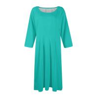 Vestido Largo De Manga Larga Para Mujer Casual Suéter Con Bolsillos Estilo Swing Suelto Cuello Redondo Color Sólido Vestido Robe - details 30