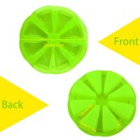 Moldes de silicona para hornear, antiadherentes, triangulares, para Tartas, 8 cavidades, para pizza, brownies, bollos, Muffin y jarrón (verde) - details 0