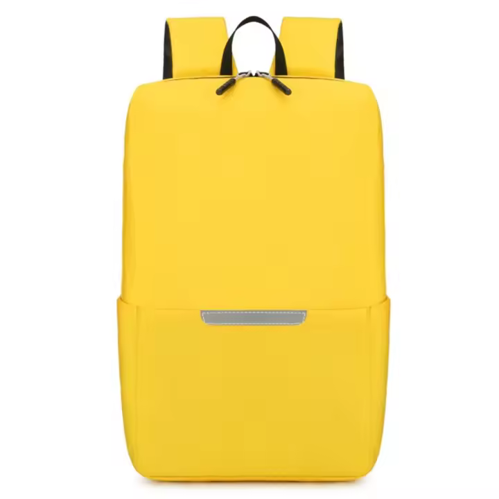 Mochila Pequeña Impermeable Para Hombres Y Mujeres Capacidad Grande Estilo Casual Para Escuela Viaje Y Adolescentes Color Sólido - 1