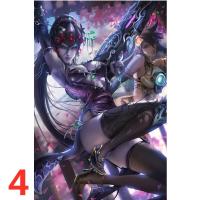 Póster De Anime Overwatch Widowmaker Arte De Pared Para Sala De Estar Decoración De Casa Material De Lienzo Sin Marco - details 4