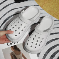 Sandalias De Verano Para Mujer Con Salto Alturoso Y Plataforma Suave Suela Antideslizante Color Sólido Sandalias De Playa - details 5