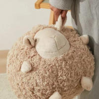 Almohada De Oveja Lindo Y Suave Para Niños Juguete De Peluche Para Dormir En Cama O Sofá Rellena De Algodón PP Edad Recomendada 3-12 Años - details 1